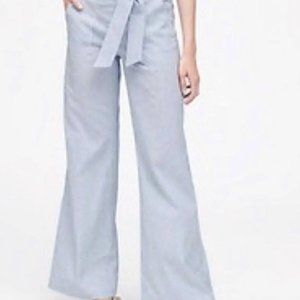 BANANA REPUBLIC Wide Leg Striped Trousers
